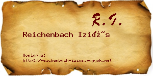 Reichenbach Iziás névjegykártya